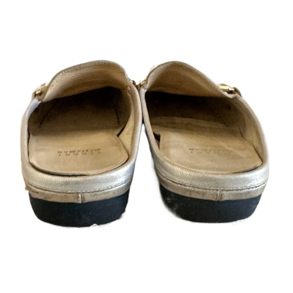 Stuart Weitzman Metallic Gold Slides - Picture 4 of 7